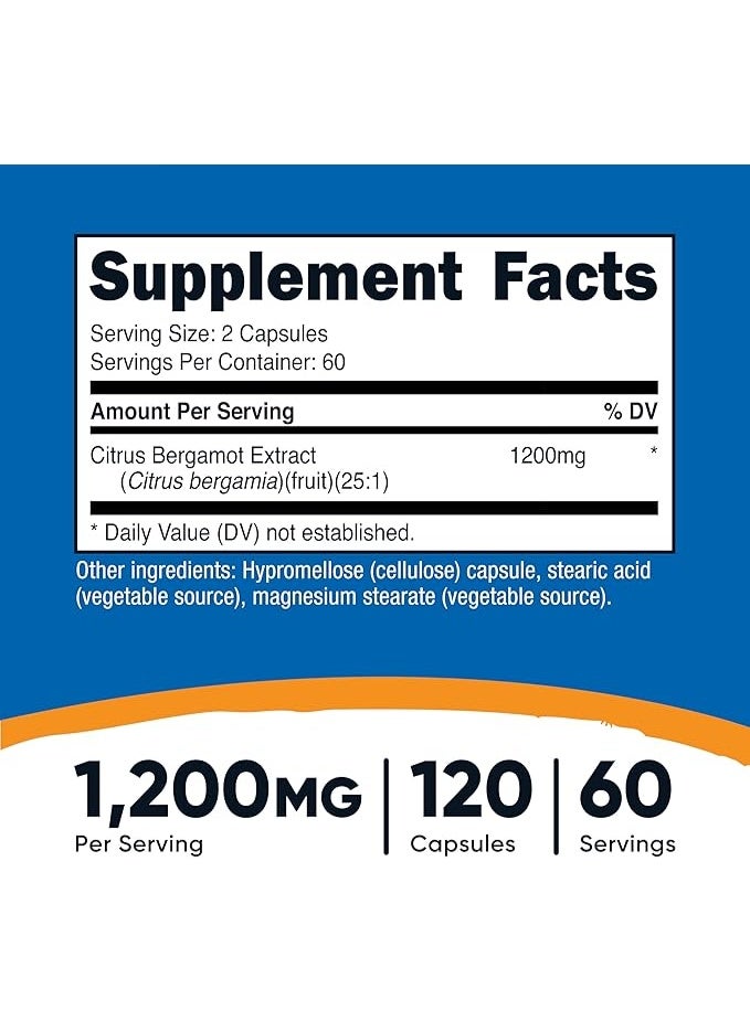 Nutricost, Citrus Bergamot, 120 Capsules (600 mg per Capsule) - Image 4